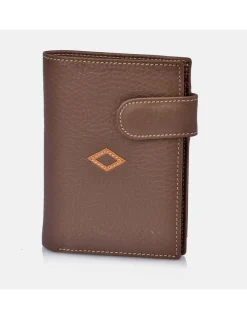 CROSS Cartera de hombre piel multicolor con monedero y cierre