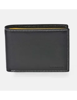 DAVILETTO Cartera americano de piel para hombre con monedero interior colores