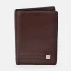 DAVILETTO cartera compacta para hombre en piel suave con aplique