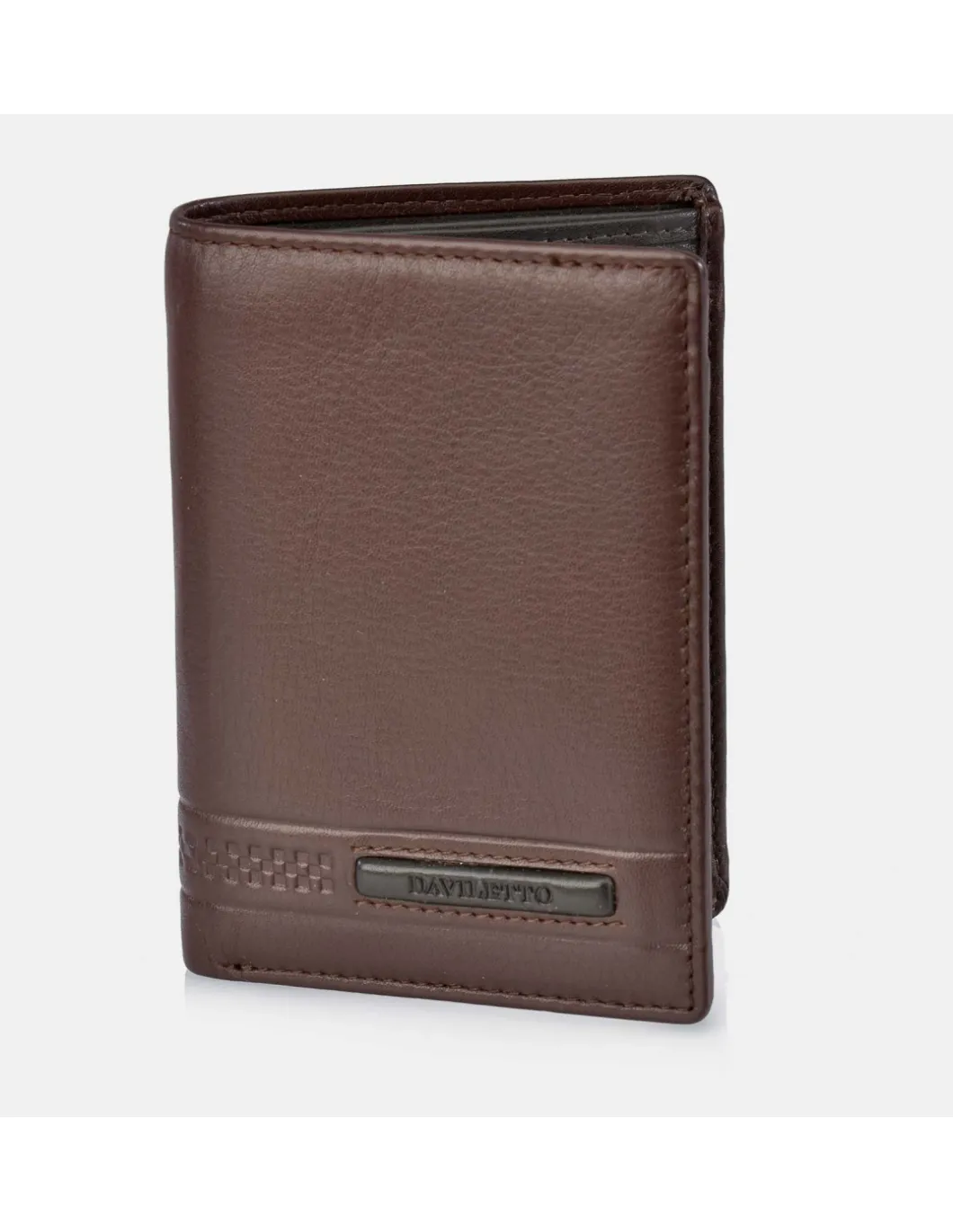 DAVILETTO Cartera de hombre en piel suave con estuche de regalo