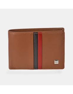 DAVILETTO Cartera de hombre en piel colores tipo americano con monedero