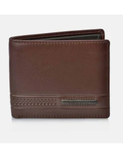 DAVILETTO Cartera de hombre de piel tipo americano con cremallera