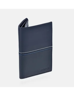 DAVILETTO cartera de hombre en piel con costuras