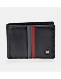 DAVILETTO Cartera de hombre en piel colores tipo americano con monedero
