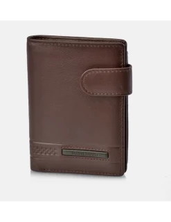 DAVILETTO Cartera grande para hombre de piel con monedero y estuche de regalo