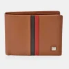 DAVILETTO Cartera grande para hombre en piel con monedero tipo americano