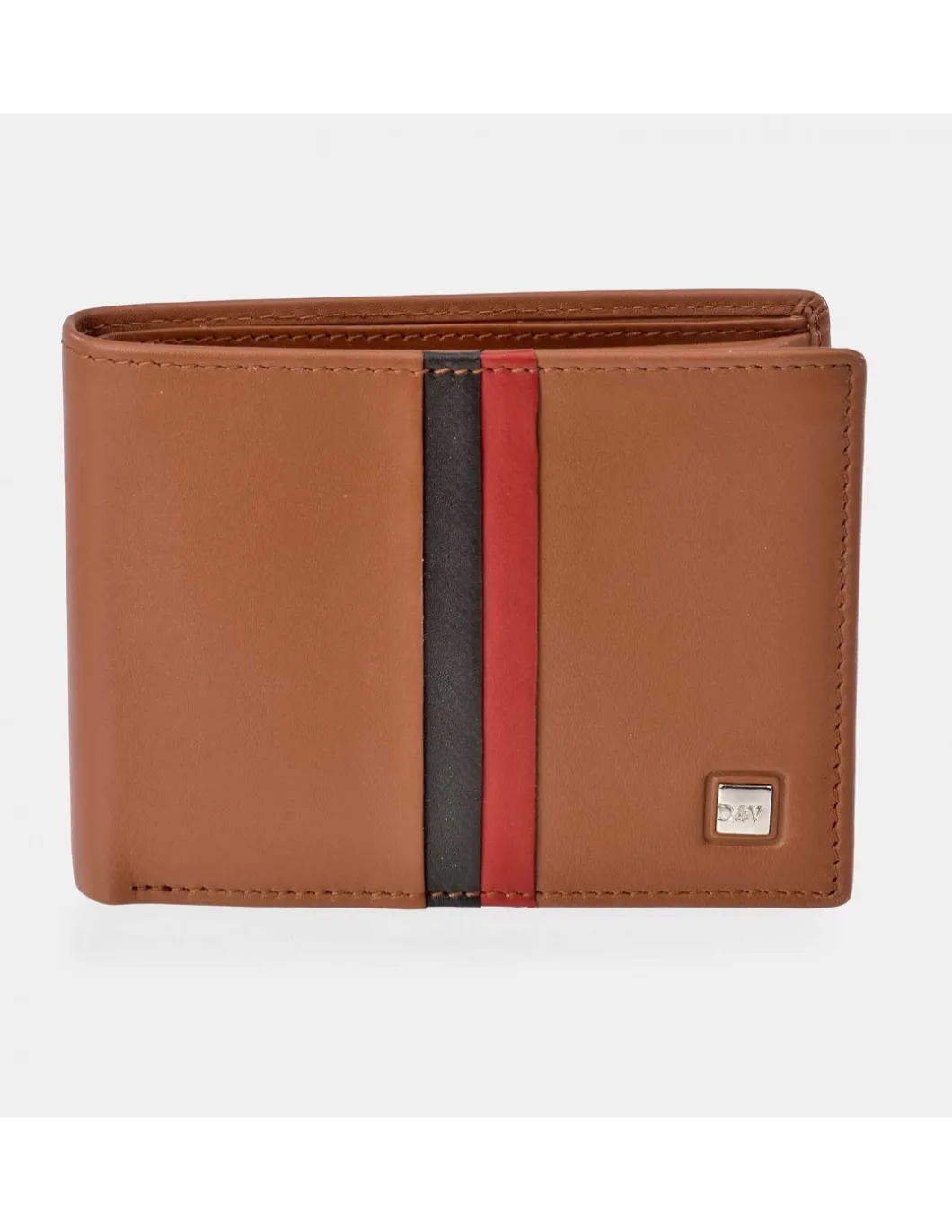 DAVILETTO Cartera grande para hombre en piel con monedero tipo americano