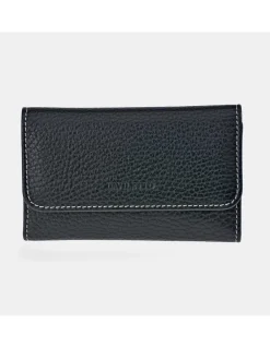 DAVILETTO Llavero piel para hombre con mosquetón 6 ganchos
