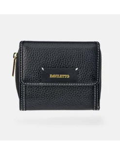DAVILETTO mini monedero billetero para mujer en piel combinada