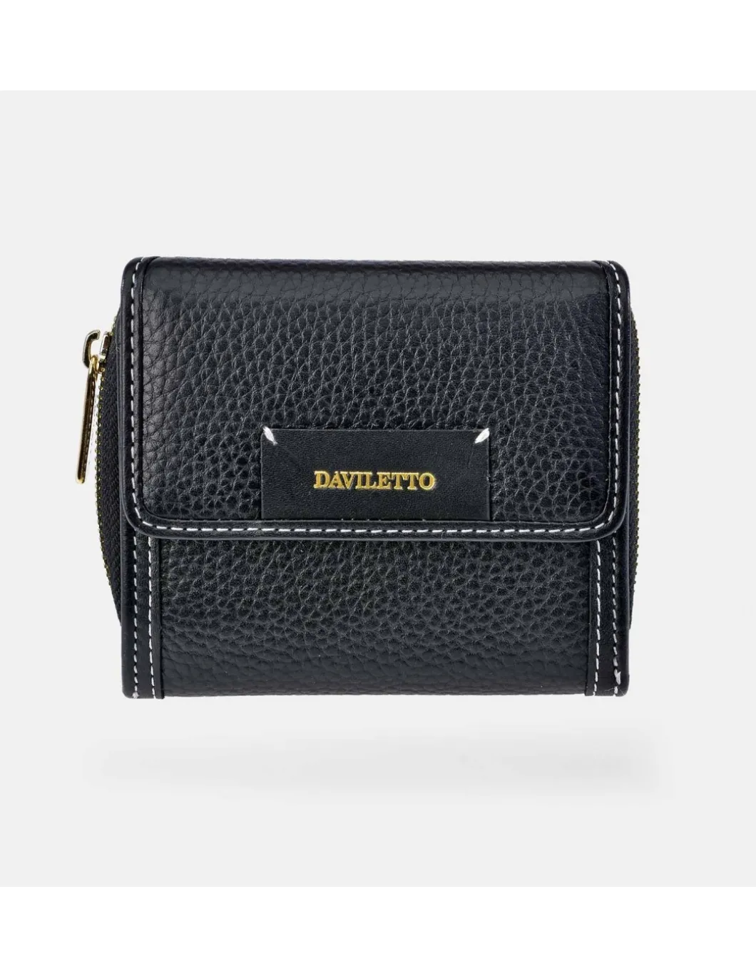 DAVILETTO mini monedero billetero para mujer en piel combinada