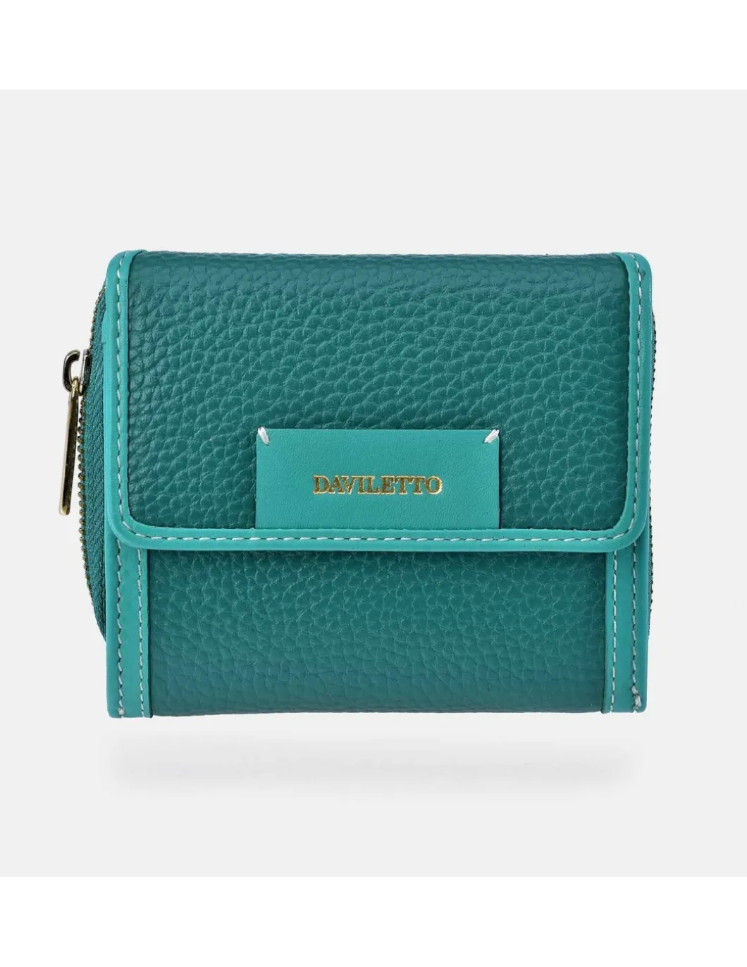 DAVILETTO mini monedero billetero para mujer en piel combinada