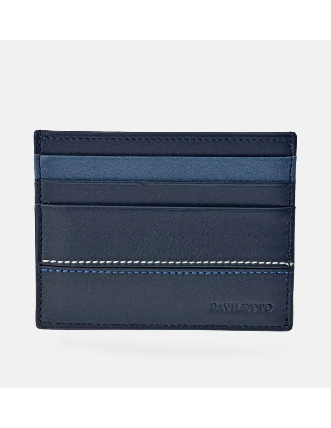 DAVILETTO tarjetero plano en piel para hombre