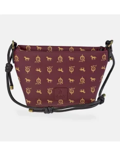 EL CABALLO bolso bandolera para mujer en símil piel grabado