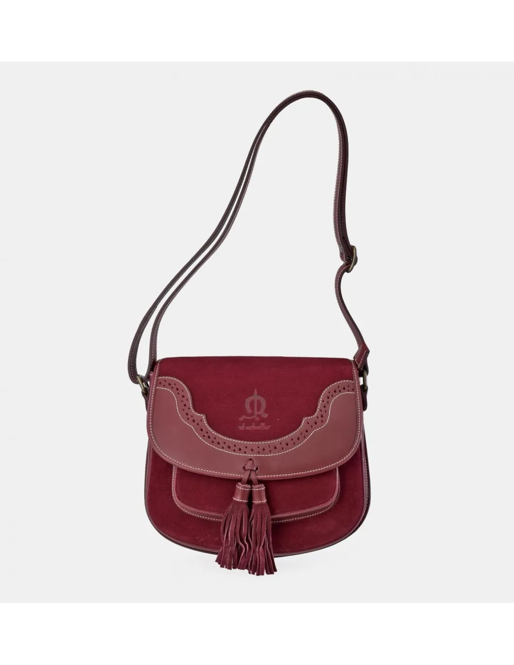 EL CABALLO Bolso bandolera gran solapa Mujer piel Serraje