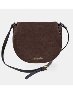 EL CABALLO Bolso bandolera con solapa para mujer en piel Serraje