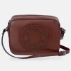 EL CABALLO bolso bandolera en piel Napa Perforada cremallera