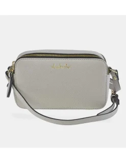 EL CABALLO bolso bandolera piel con doble cremallera para mujer