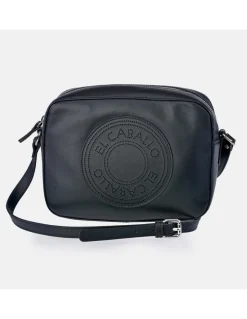 EL CABALLO bolso bandolera en piel Napa Perforada cremallera
