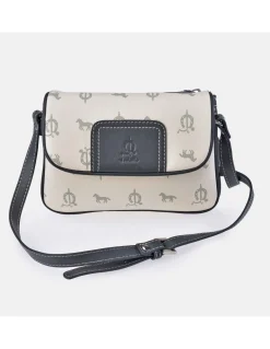 EL CABALLO Bolso Bandolera Solapa para Mujer calidad Lona Piel