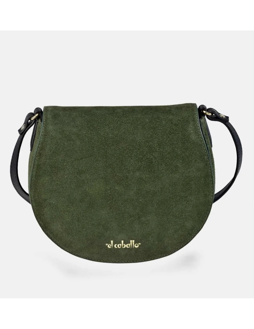 EL CABALLO Bolso bandolera con solapa para mujer en piel Serraje