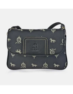 EL CABALLO Bolso Bandolera Solapa para Mujer calidad Lona Piel