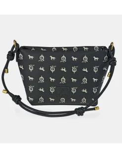 EL CABALLO bolso bandolera para mujer en símil piel grabado