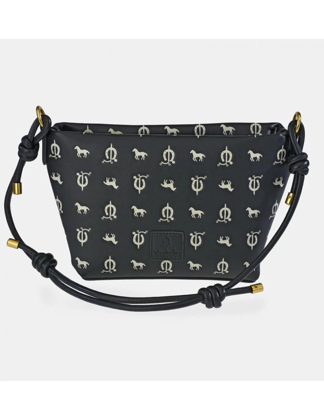 EL CABALLO bolso bandolera para mujer en símil piel grabado