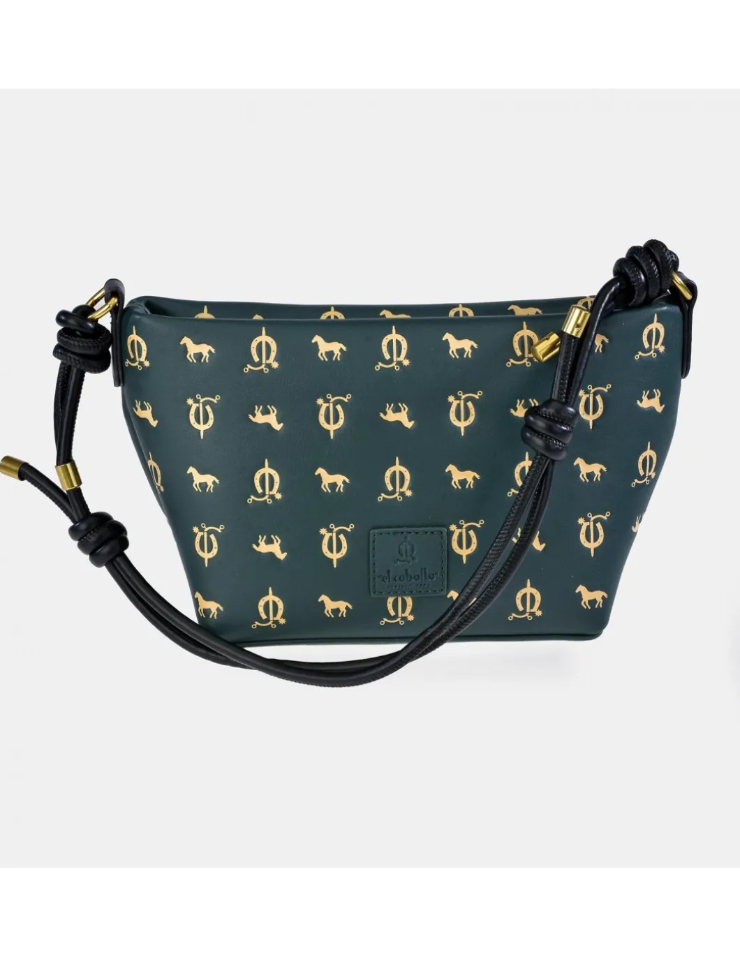 EL CABALLO bolso bandolera para mujer en símil piel grabado