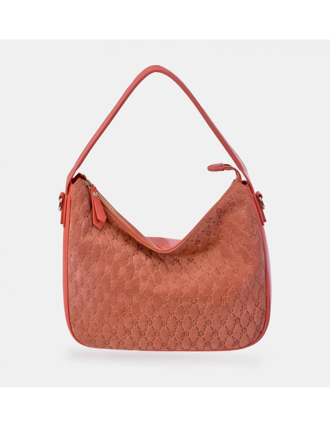EL CABALLO Bolso de hombro con bandolera para mujer en piel y serraje grabado