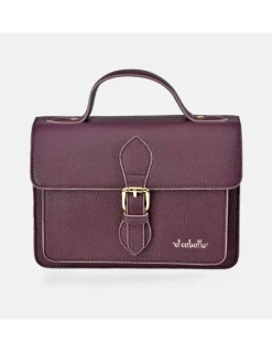 EL CABALLO Bolso de mano en piel con solapa y bandolera para mujer