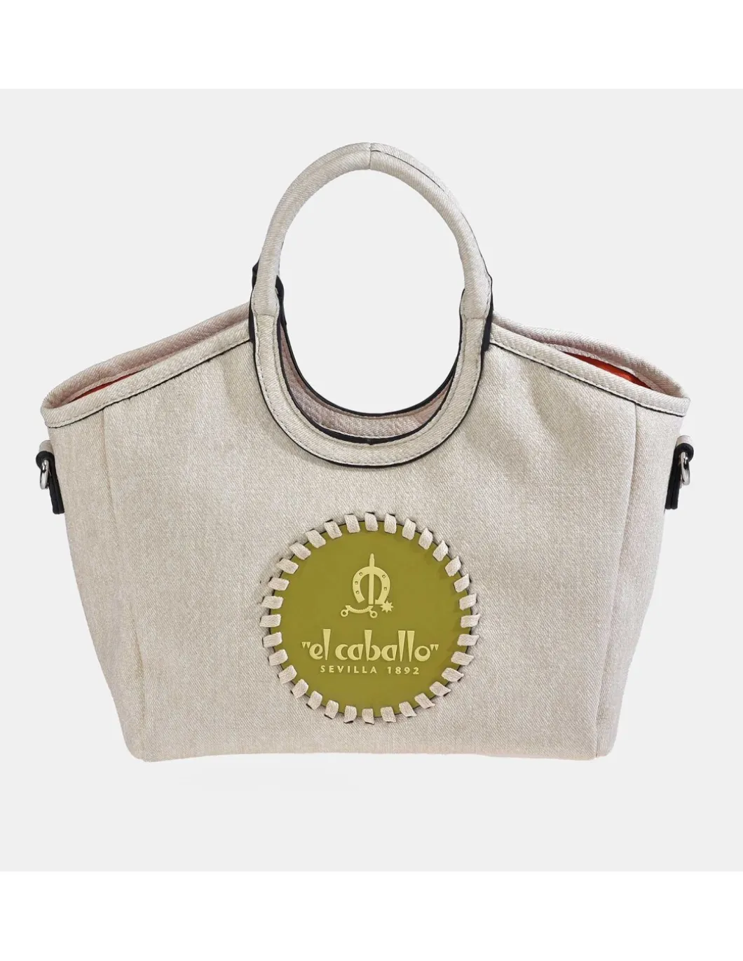 EL CABALLO Bolso de mano con bandolera ajustable para mujer en material sintético