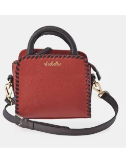 EL CABALLO Bolso mini de mano para mujer colección piel Napa costuras