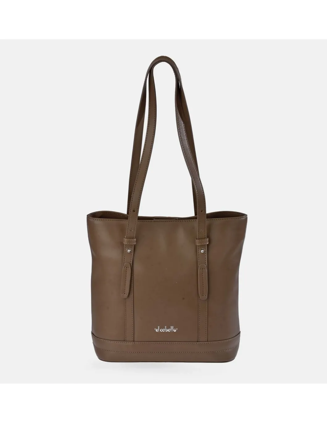 EL CABALLO bolso shopper en piel Napa para mujer con bolsa interior