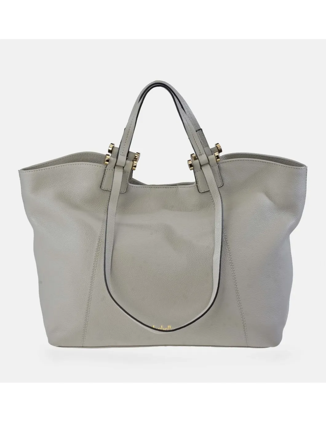 EL CABALLO Bolso shopper en piel con cremallera y dobles asas
