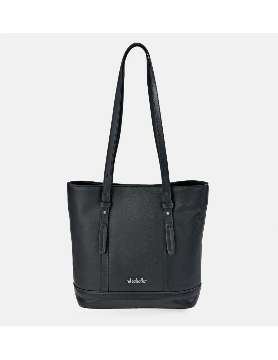 EL CABALLO bolso shopper en piel Napa para mujer con bolsa interior
