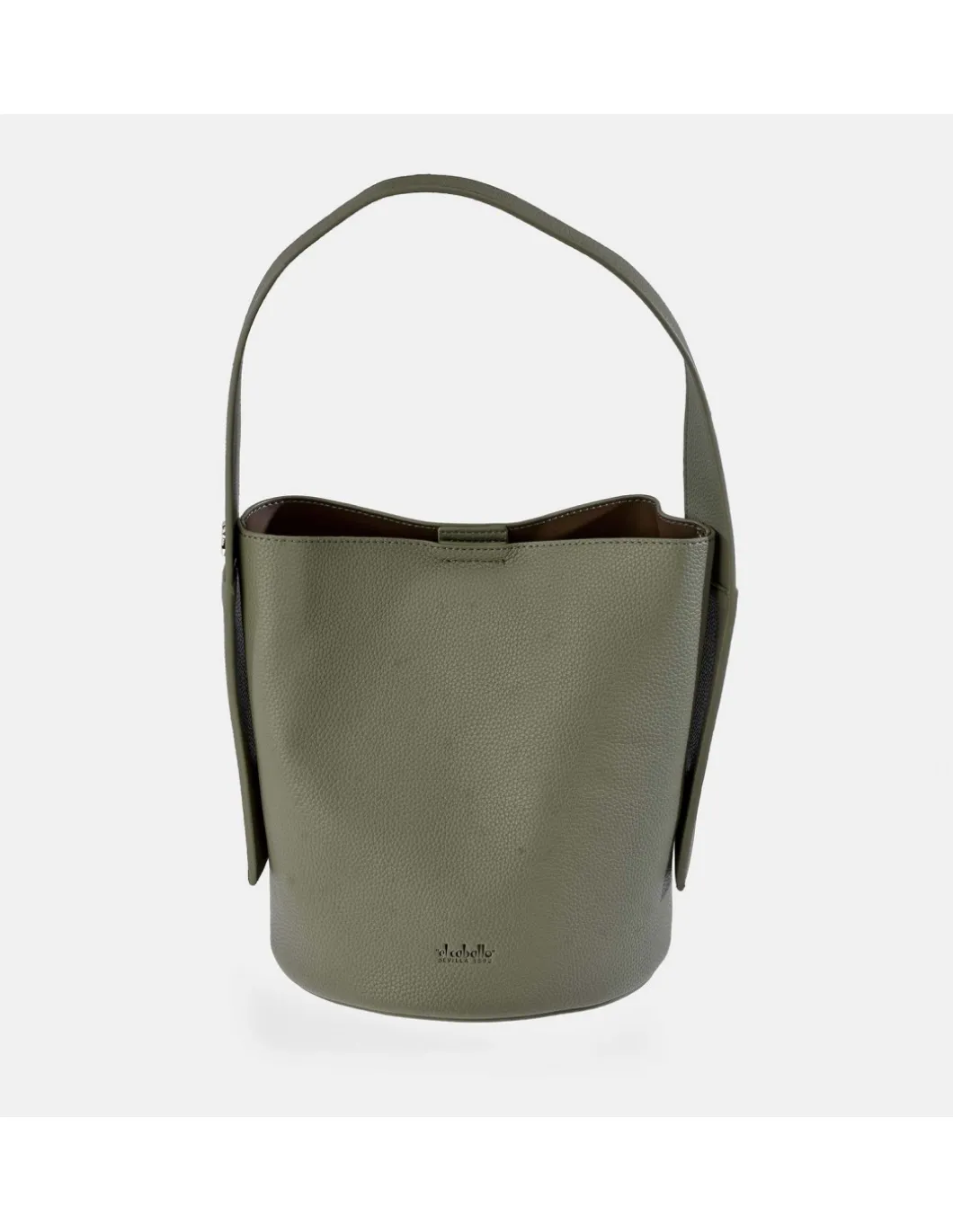 EL CABALLO bolso shopper de hombro para mujer en símil piel Grano