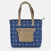 EL CABALLO Bolso Shopping doble asa para Mujer calidad Lona- Piel marca
