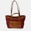 EL CABALLO bolso tote en nylon y símil piel para mujer