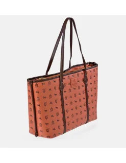 EL CABALLO bolso tote en piel sintética grabada para mujer