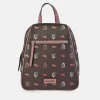 EL CABALLO Mochila Cremallera Mujer Piel Lona