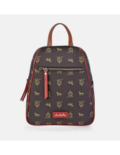EL CABALLO Mochila Cremallera Mujer Piel Lona