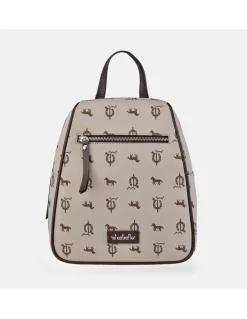 EL CABALLO Mochila Cremallera Mujer Piel Lona