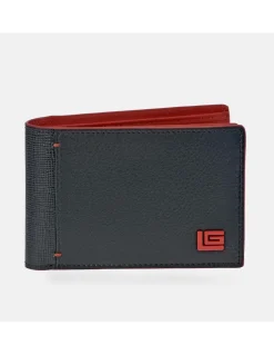GUY LAROCHE Americano tarjetero de caballero en piel bicolor