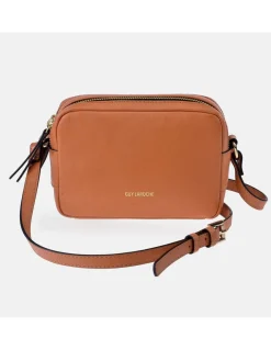 GUY LAROCHE bolso bandolera para mujer en piel con doble cremallera de la colección CAVIAR