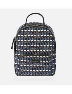 GUY LAROCHE mochila para mujer en piel y lona estampada