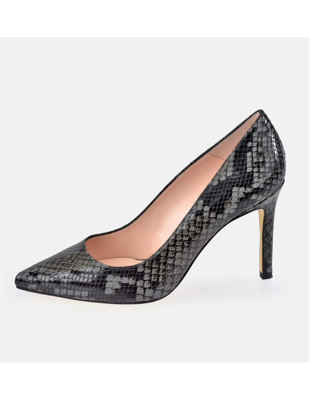GUY LAROCHE Zapato de tacón para mujer piel grabado Serpiente