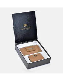 GUY LAROCHE Billetero y monedero mini en piel para mujer con estuche