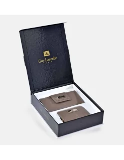 GUY LAROCHE Billetero y monedero mini en piel para mujer con estuche