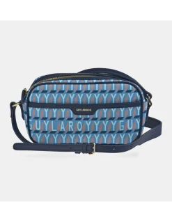GUY LAROCHE bolso bandolera para mujer en lona estampada logo con cremallera