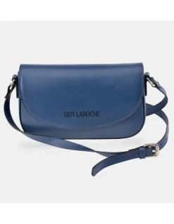 GUY LAROCHE Bolso bandolera de piel con solapa para mujer